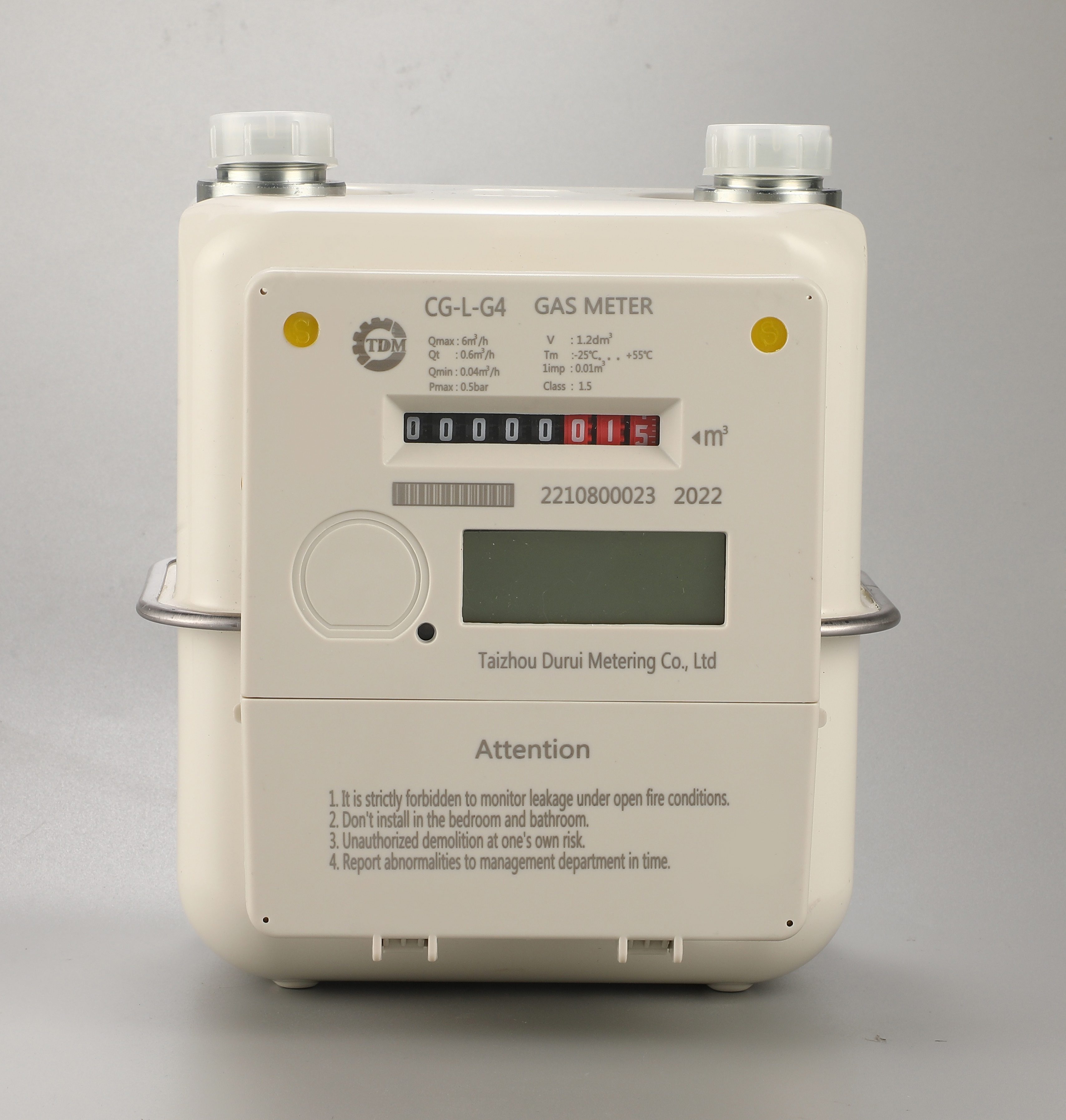 IC card prepaid gas meter